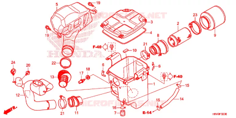 FILTRE A AIR Honda ATV 520 FOURTRAX 2021  TRX520FM2M