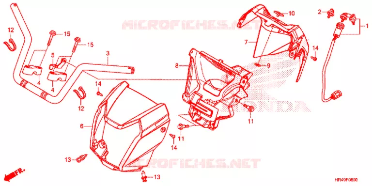 GUIDON Honda ATV 520 FOURTRAX 2021  TRX520FM2M