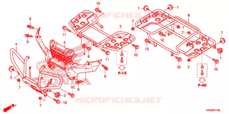 SUPPORT Honda ATV 520 FOURTRAX 2021  TRX520FM2M