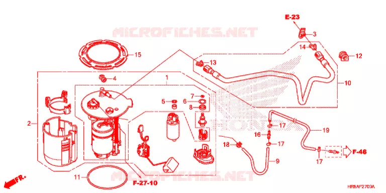 POMPE A ESSENCE Honda ATV 520 FOURTRAX 2021  TRX520FM6M