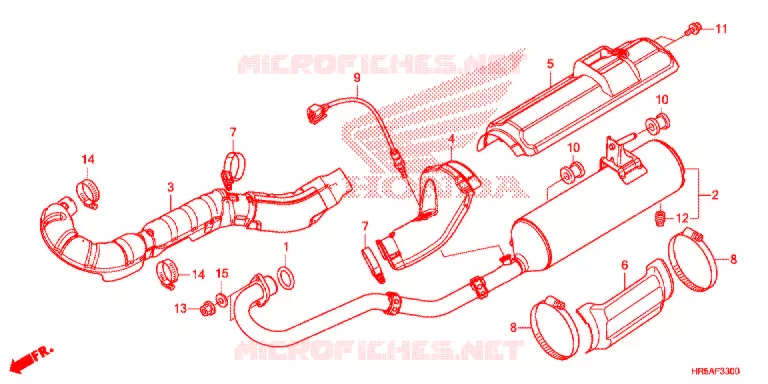 SILENCIEUX D'ECHAPPEMENT Honda ATV 520 FOURTRAX 2021  TRX520FM6M