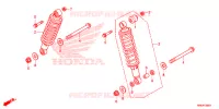 AMORTISSEUR ARRIERE pour Honda FOURTRAX 520 FOREMAN RUBICON 4X4 EPS de 2022