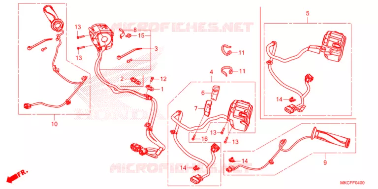 COMMODOS - POIGNEES Honda MOTO 1800 GOLD-WING 2022  GL1800N