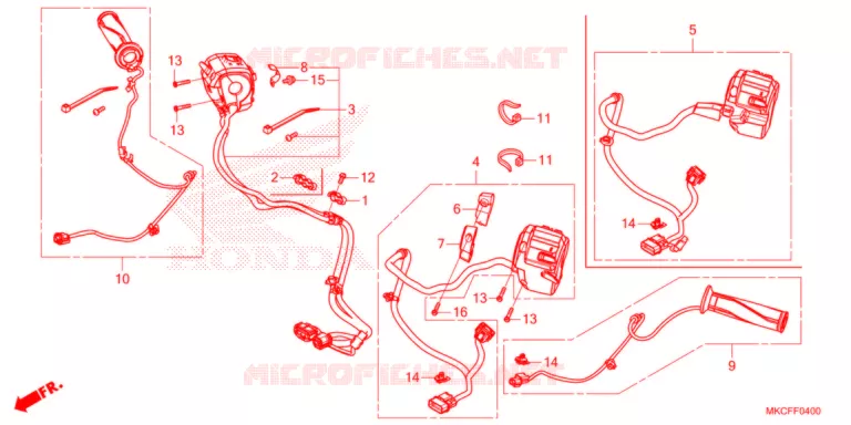 COMMODOS - POIGNEES Honda MOTO 1800 GOLD-WING 2022  GL1800N