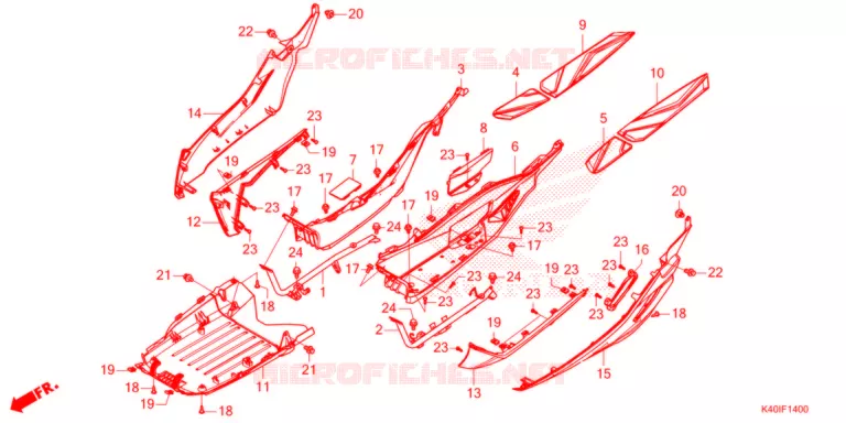 MARCHE PIEDS Honda SCOOTER 125 FORZA 2022  NSS125ADN