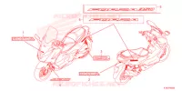 AUTOCOLLANTS pour Honda FORZA 350 VOICE CONTROL de 2022