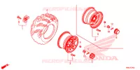 ROUE ARRIERE pour Honda FOURTRAX 520 FOREMAN RUBICON 4X4 AT DCT EPS de 2022