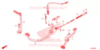 PEDALE   KICK pour Honda C 100 BIZ PARTIDA ELETRICA de 2015
