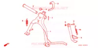 BEQUILLE pour Honda BIZ 125 PARTIDA ELETRICA, RODAS FUNDIDAS de 2012
