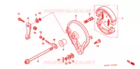 FLASQUE   MACHOIRES DE FREIN ARRIERE pour Honda BIZ 125 PARTIDA ELETRICA, RODAS FUNDIDAS de 2012