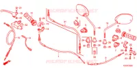 LEVIER DE GUIDON   CABLE   COMMODO pour Honda BIZ 125 PARTIDA ELETRICA, RODAS FUNDIDAS de 2012