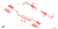 REPOSE PIED pour Honda BIZ 125 PARTIDA ELETRICA, RODAS FUNDIDAS de 2012