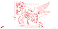 ETRIER DE FREIN AVANT pour Honda BIZ 125 PARTIDA ELETRICA, RODAS FUNDIDAS de 2014