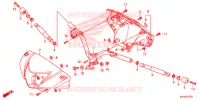 GUIDON   CARENAGE pour Honda BIZ 125 PARTIDA ELETRICA, RODAS FUNDIDAS de 2014