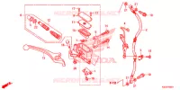 MAITRE CYLINDRE DE FREIN AVANT pour Honda BIZ 125 PARTIDA ELETRICA, RODAS FUNDIDAS de 2014