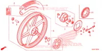 ROUE ARRIERE pour Honda BIZ 125 PARTIDA ELETRICA, RODAS FUNDIDAS de 2014