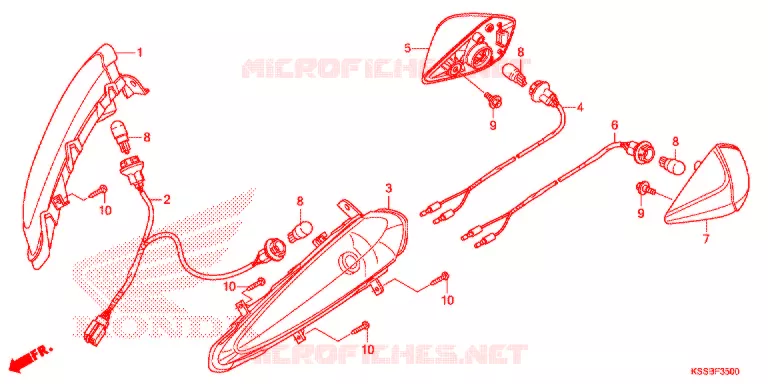 CLIGNOTANT Honda MOTO 125 BIZ 2015  BC125MCF