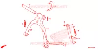BEQUILLE pour Honda BIZ 125 PARTIDA ELETRICA, RODAS FUNDIDAS de 2017