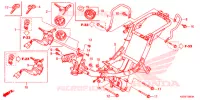 CADRE pour Honda BIZ 125 PARTIDA ELETRICA, RODAS FUNDIDAS de 2017