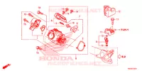 CORPS DE PAPILLON pour Honda BIZ 125 PARTIDA ELETRICA, RODAS FUNDIDAS de 2017