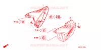 COUVERCLES LATERAUX pour Honda CG 125 CARGO PARTIDA ELETRICA de 2011