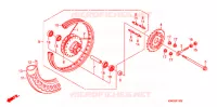 ROUE ARRIERE pour Honda CG 125 CARGO PARTIDA ELETRICA de 2011