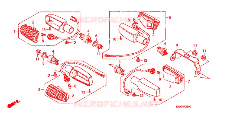 CLIGNOTANT Honda MOTO 125 CG 2012  CG125CESC