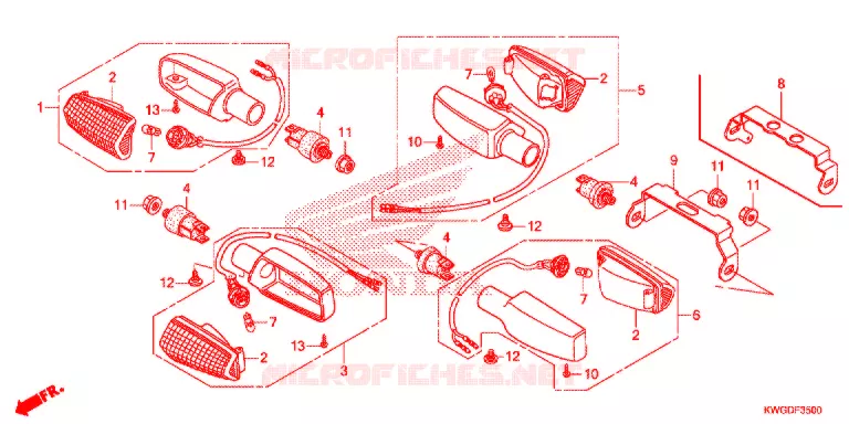 CLIGNOTANT Honda MOTO 125 CG 2013  CG125CESD