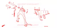 BEQUILLE pour Honda CG 125 FAN KICK de 2011