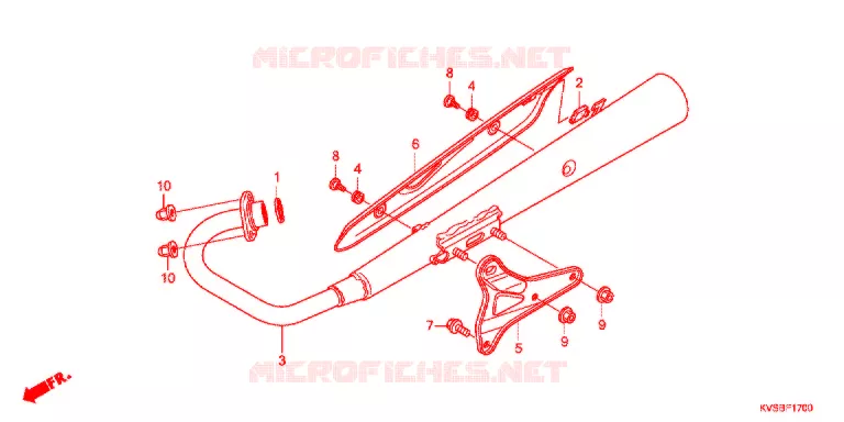 SILENCIEUX D'ECHAPPEMENT Honda MOTO 150 CG 2012  CG150ESC