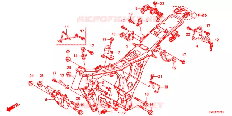 CADRE Honda MOTO 150 CG 2012  CG150ESDC
