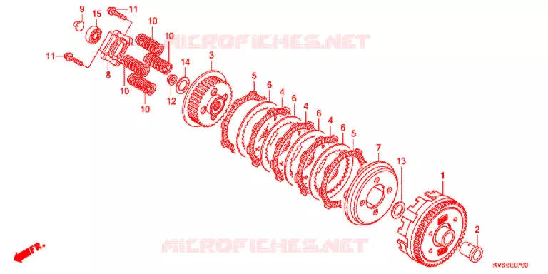 EMBRAYAGE Honda MOTO 150 CG 2012  CG150ESDC
