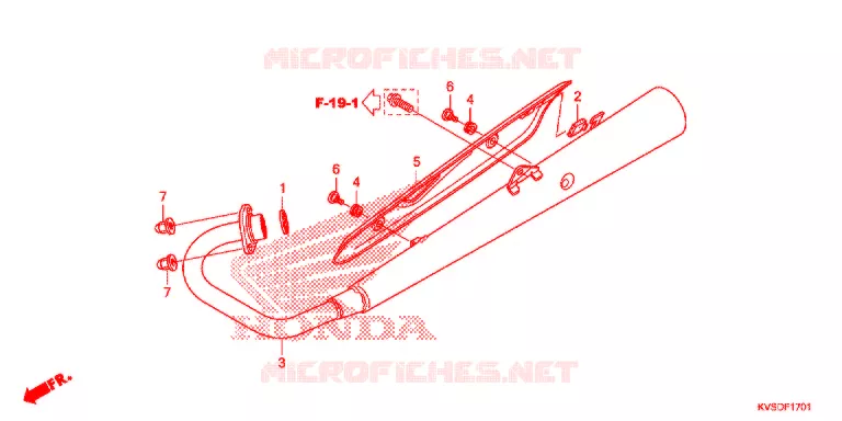 SILENCIEUX D'ECHAPPEMENT Honda MOTO 150 CG 2013  CG150ESDD_3BR