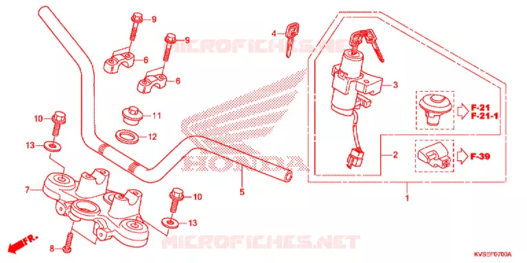 GUIDON - TE DE FOURCHE Honda MOTO 150 CG 2015  CG150ESDF