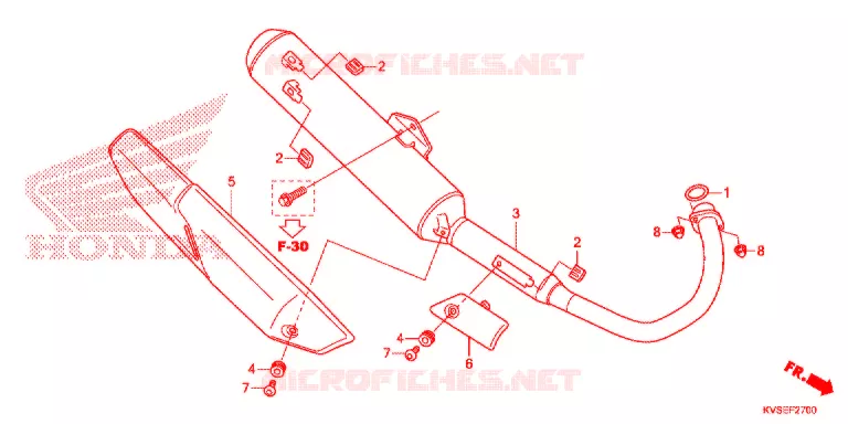 SILENCIEUX D'ECHAPPEMENT Honda MOTO 150 CG 2015  CG150ESDF