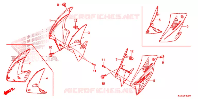 OUIES DE RADIATEUR Honda MOTO 150 CG 2014  CG150EXE