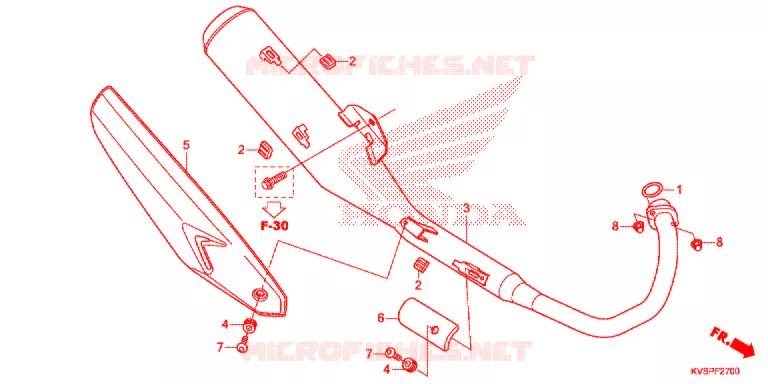 SILENCIEUX D'ECHAPPEMENT Honda MOTO 160 CG 2016  CG160CESG