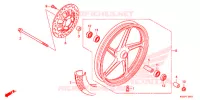 ROUE AVANT pour Honda CG 160 FAN de 2016