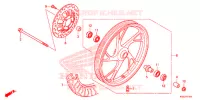 ROUE AVANT pour Honda CG 160 FAN de 2019
