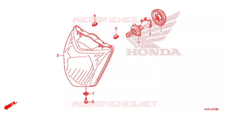 PHARE Honda MOTO 160 CG 2021  CG160ESDL