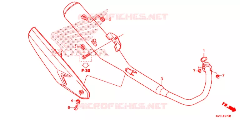 SILENCIEUX D'ECHAPPEMENT Honda MOTO 160 CG 2020  CG160EXL