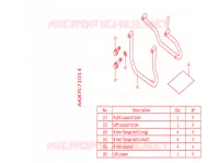 SUPPORT SACOCHES CAVALIERES CUIR pour Honda REBEL 500 de 2022