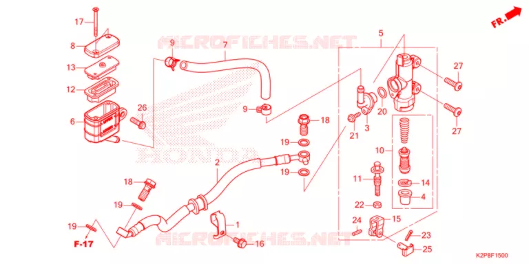 MAITRE CYLINDRE DE FREIN ARRIERE Honda MOTO 150 RS 2021  FS150FAN