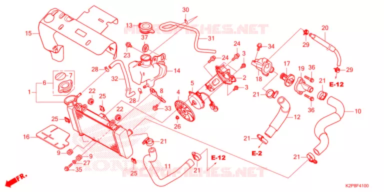RADIATEUR Honda MOTO 150 RS 2021  FS150FAN