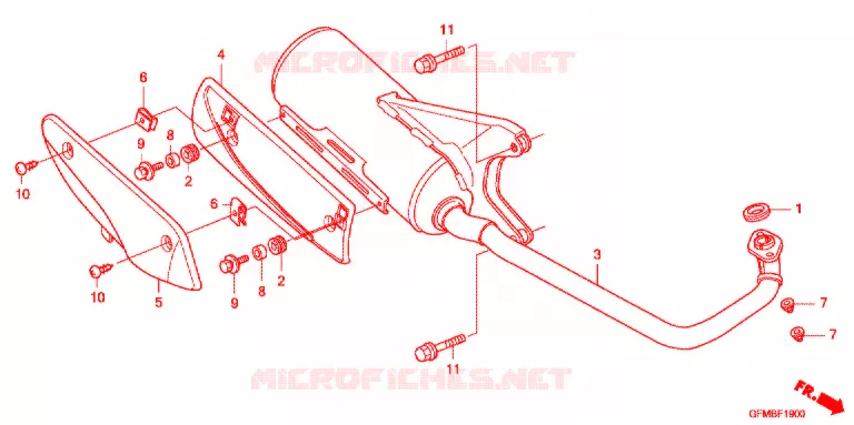 SILENCIEUX D'ECHAPPEMENT Honda SCOOTER 110 LEAD 2012  NHX110C
