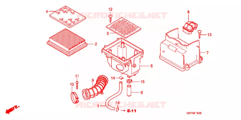 FILTRE A AIR Honda MOTO 100 POP 2009  RF1009