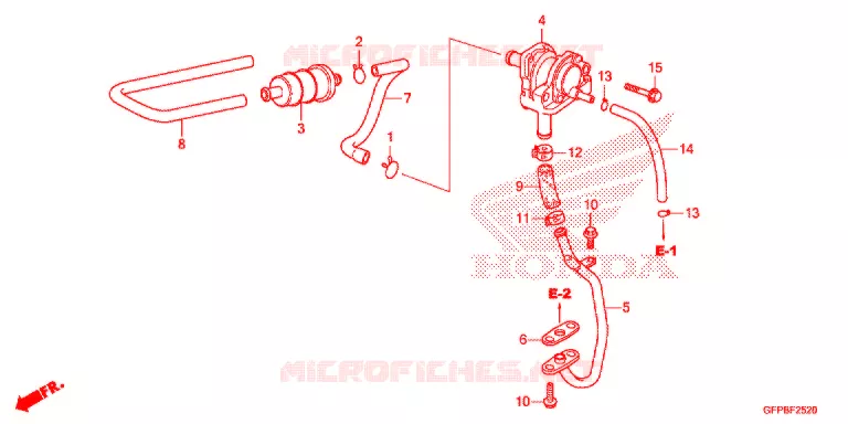 FILTRE A AIR - SOUPAPE D'AIR Honda MOTO 100 POP 2015  RF100F