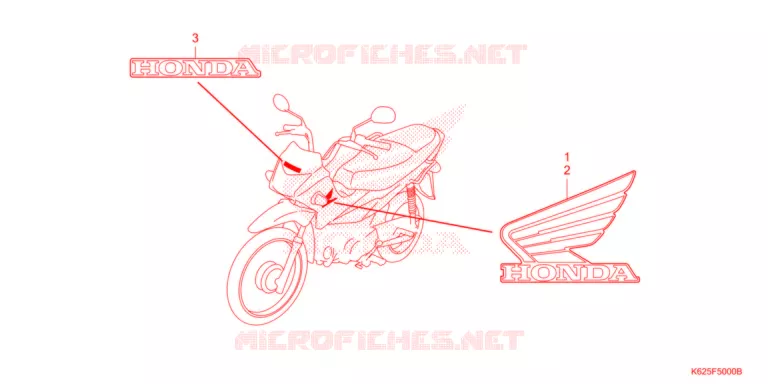 AUTOCOLLANTS Honda MOTO 110 POP 2021  RF110K