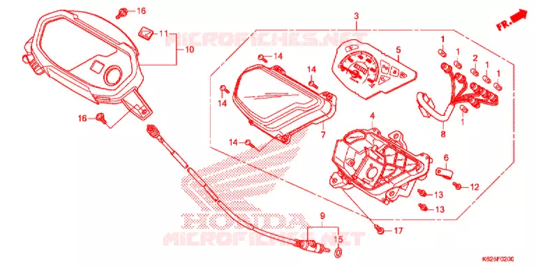 COMPTEUR Honda MOTO 110 POP 2020  RF110K