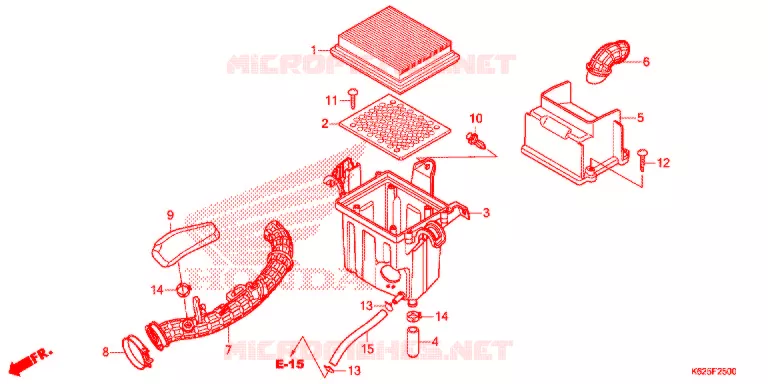 FILTRE A AIR Honda MOTO 110 POP 2021  RF110K